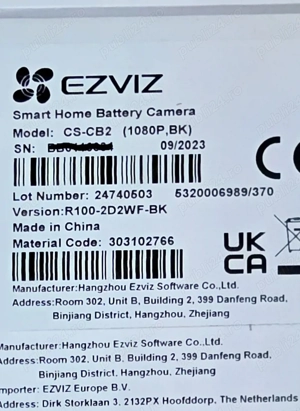 Camera IP EZVIZ CS-CB2, 2 MP, 2,8 mm, IP20, suport MicroSD pana la 512 G - imagine 4