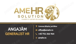 Angajăm Generalis HR   Industria Automotive