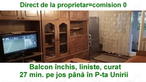 PROPRIETAR închiriez GARSONIERĂ curată, cu BALCON închis, mobilată și cu dotări, zona Badea Cârțan