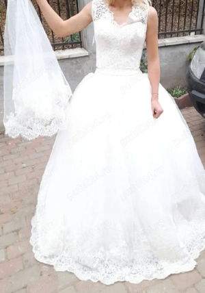 Rochie albă de mireasă - imagine 3