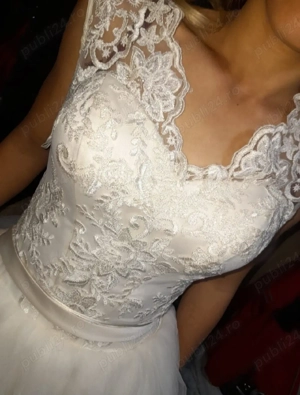 Rochie albă de mireasă - imagine 5