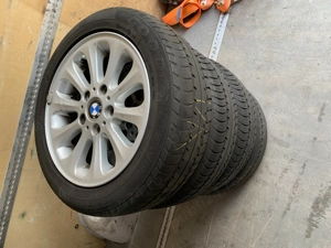 Set Jante aluminiu BMW seria1 5x120 cu cauciucuri de iarna 195/55/r16 - imagine 5