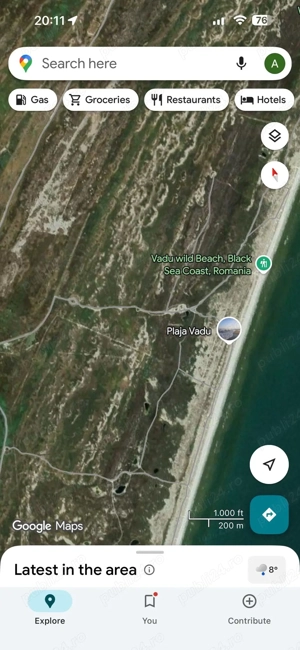 Teren de vanzare Vadu, prima linie 5000mp - drum de acces pe plaja - imagine 4