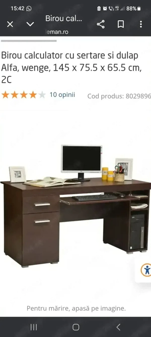 Birou calculator wenge 