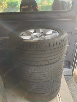Set jante aluminiu BMW Seria 5 + cauciucuri de vară – 5x120, 225/55 R16 - imagine 3