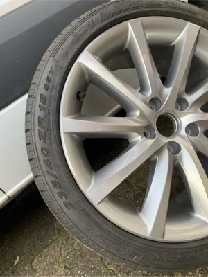 Jantă aluminiu original VW 18” + cauciuc Pirelli P Zero nou – 5x112 - imagine 2