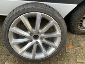 Jantă aluminiu original VW 18” + cauciuc Pirelli P Zero nou – 5x112