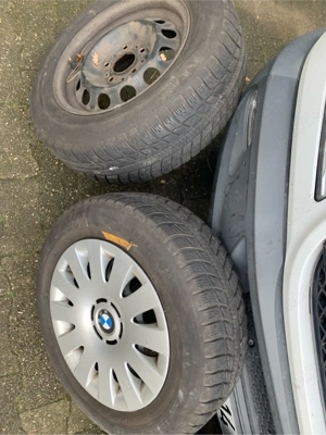 Set roți iarnă BMW Seria 1 – jante tablă 5x120 + Michelin 195/65 R15 - imagine 6