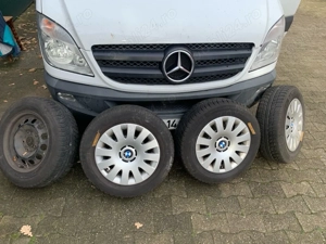 Set roți iarnă BMW Seria 1 – jante tablă 5x120 + Michelin 195/65 R15