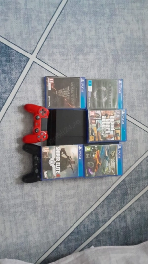 PS 4 plus 4 jocuri 