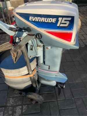 Motor barca Evinrude 15 cp,acte originale! - imagine 3