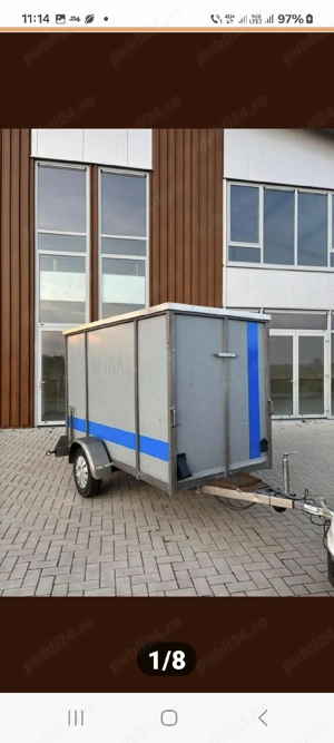 Remorca 750 kg închisă 