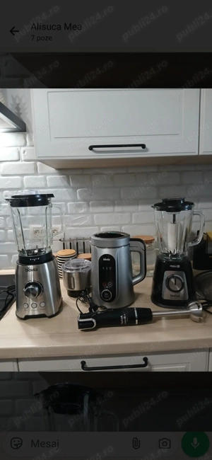 Vând robot de bucătărie + râșniță Biovita. - imagine 2