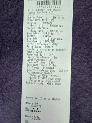 Imprimanta termica mobila portabila Bixolon Model PR10130 Orderman - imagine 3