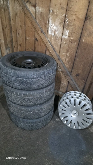 Set jante cu anvelope iarnă + capace  - imagine 4
