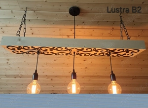 Lustre lemn masiv  - imagine 3
