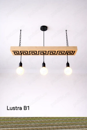 Lustre lemn masiv 