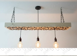 Lustre lemn masiv  - imagine 2