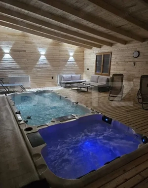 Cabana elegantă cu 2 zone spa, 180mp, teren 1200mp, Mărișel - imagine 9