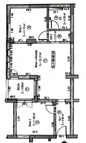 Apartament 3 camere, 61 mp, Calea Aradului