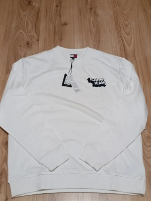 Bluzon Tommy Hilfiger- culoare albă- marimea L- nou cu etichetă 