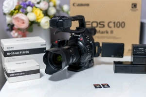 Canon C100 Mark II + Sigma 18-35mm f 1.8 - imagine 2