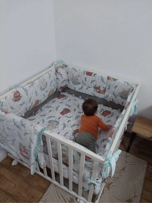 Pătuț  Țarc pentru copii Little Stars - imagine 4