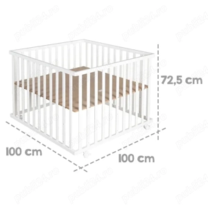 Pătuț  Țarc pentru copii Little Stars - imagine 2