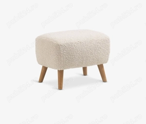 Taburet VILDSUND 52x41 alb-murdar