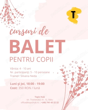 Cursuri de dans, balet