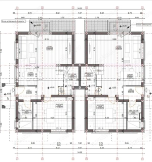 AX1187 Mosnita Noua, 1/2 Duplex Despartit Prin Camera Tehnica - imagine 3