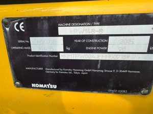 Excavator pe roți Komatsu PW 148 -8 - imagine 7