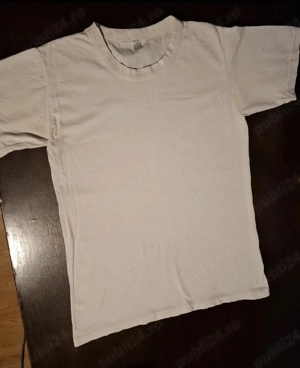 Tricou alb simplu - Bumbac