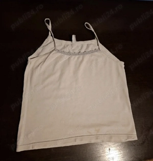 Maiou alb cu dantelă (defect)