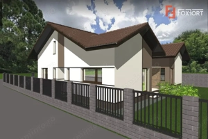 Teren intravilan pretabil constructii, autorizatie + fundatie, Giarmata-Vii - imagine 2
