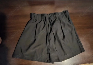 Pantaloni scurți negri cu șnur - imagine 5