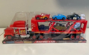 Set 6 Masinute Fulger McQueen și Prietenii + camionul Fulger