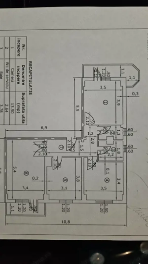 Apartament 3 camere, 70 mp, zona Ultracentral - imagine 14
