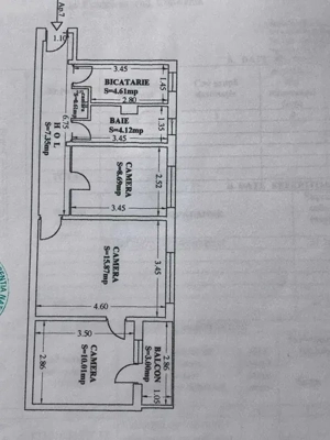 Apartament 3 camere Tomis Nord - imagine 2