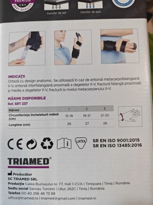 Orteza M FINGER   orteza incheietura mana + deget fix, aproape noua - imagine 8