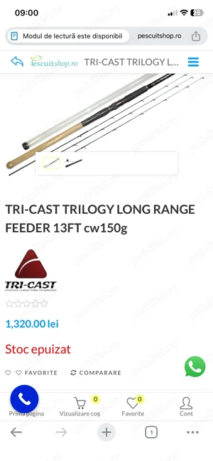 Vand lanseta Tri cast Trilogy 13 ft