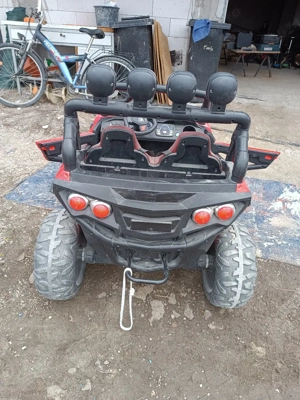 utv electric 4x4, pentru 2 copii kinder auto 180w 12 v cu telecomanda  - imagine 3