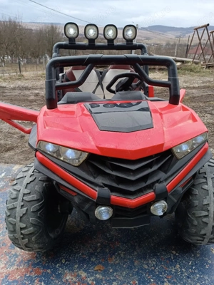 utv electric 4x4, pentru 2 copii kinder auto 180w 12 v cu telecomanda  - imagine 2