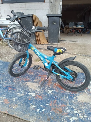 bicicleta 16 inch cu frane , cos fata si sonerie si aparatori - imagine 2