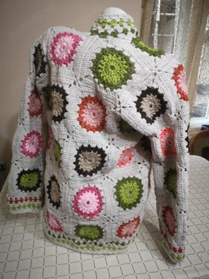 Cardigan crosetat manual  - imagine 2