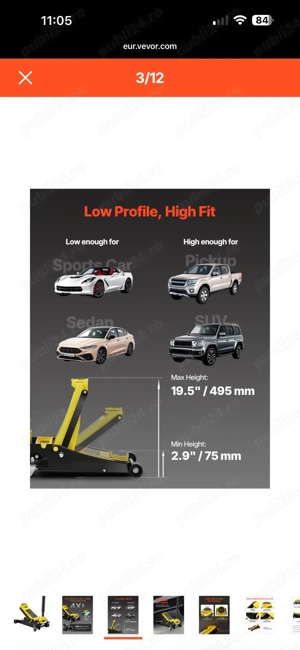 Cric Vevor 3 T NOU - imagine 4