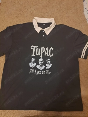Tricou polo 2Pac All eyez on me XXL