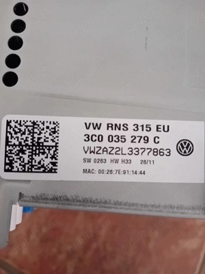 Navigatie Tiguan originala 2012  - imagine 2