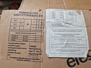 Convector pe gaz Lampard- NOU, arzator ceramic original Ungaria - imagine 3