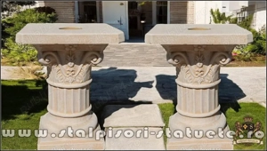 Soclu, stativ, galben patinat, model S6. - imagine 3